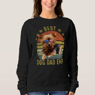 Sweatshirt Meilleur Yorkshire Terrier Papa Jamais Chien Vinta