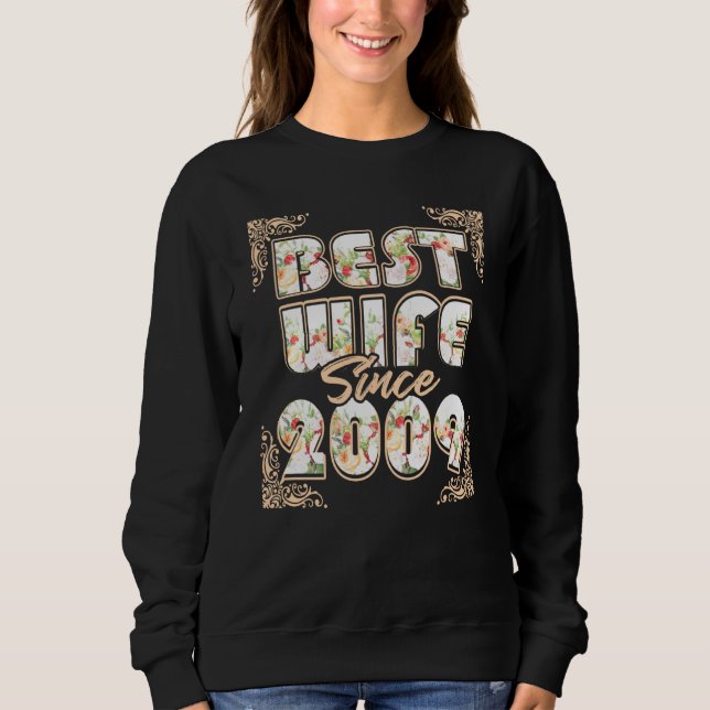 Sweatshirt Meilleure femme depuis 2009 11e anniversaire de Ma (Devant)