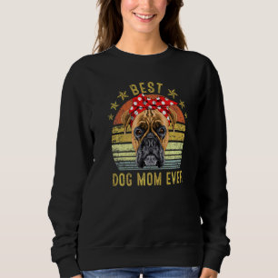 Sweatshirt Meilleure maman de chien jamais boxer Fête des mèr
