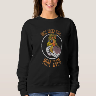 Sweatshirt Meilleure Maman de Cockatiel Volant Birb Aile Perr