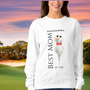 Sweatshirt Meilleure maman par Par : Golf Ball Snowman Red