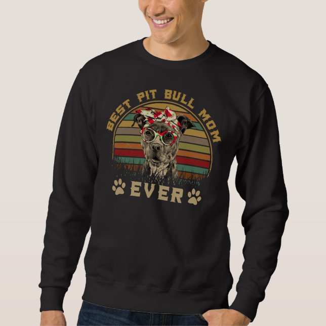 Sweatshirt Meilleure maman Pitbull (Devant)