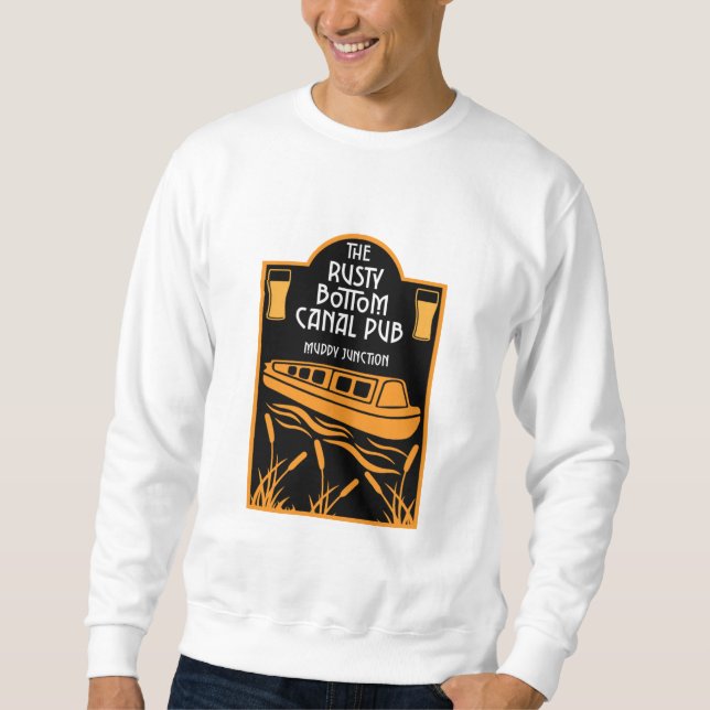 Sweatshirt Meilleurs Pubs Narrowboat (Devant)