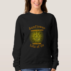 Sweatshirt Mélange Sunshine Tournesol avec café et beaucoup d