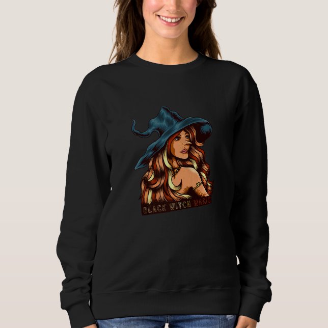 Sweatshirt Melanin Black sorcière magique Africain-Américain  (Devant)