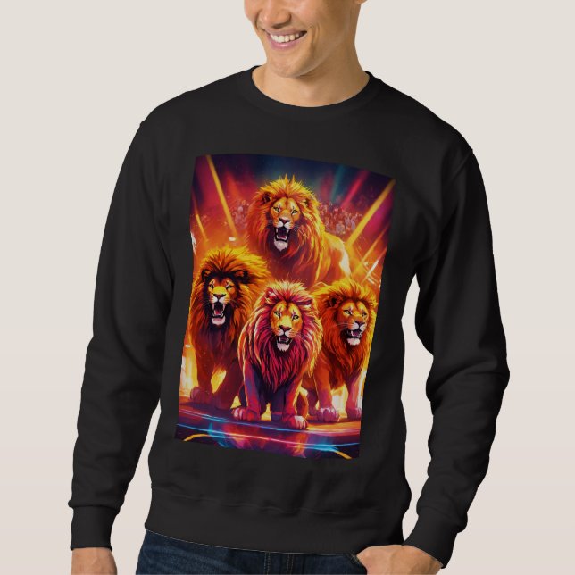 Sweatshirt "Mélodies animales : Chaises musicales folie" (Devant)