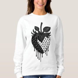 Sweatshirt Melting Drip Strawberry Artwork
