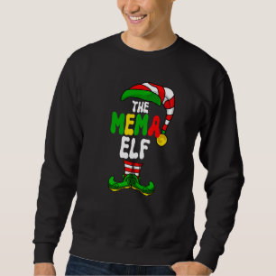 Sweatshirt Mema Elf Pyjama Groupe de Noël Correspondant Fêtes