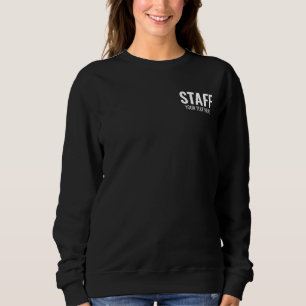 Sweatshirt Membre d'équipage Ajouter le logo Texte ici Femmes