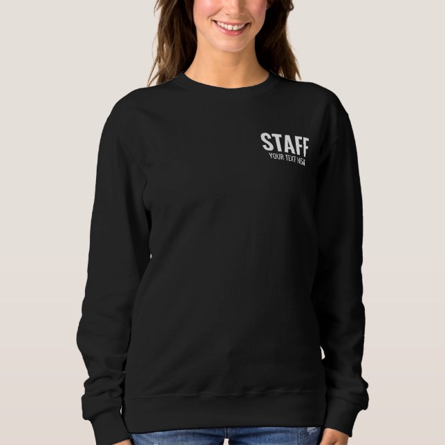Sweatshirt Membre d'équipage Ajouter le logo Texte ici Femmes (Devant)
