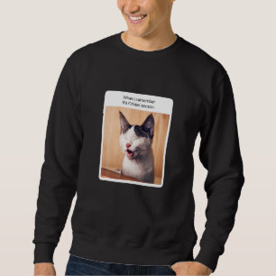 Sweatshirt Mème de chat quand je me souviens de la saison de