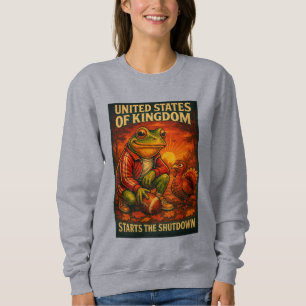 Sweatshirt Mème de grenouille drôle satire – Royaume-Uni des
