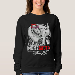Sweatshirt Memesaurus Dinosaur Famille Matching Femmes