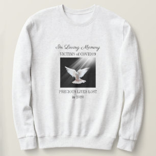 Sweatshirt Mémoire d'amour, COVID19, gris