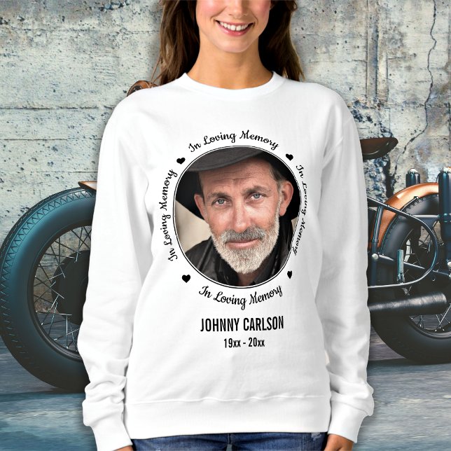Sweatshirt Mémorial Photo Personnalisé En Mémoire D'Amour (Créateur téléchargé)