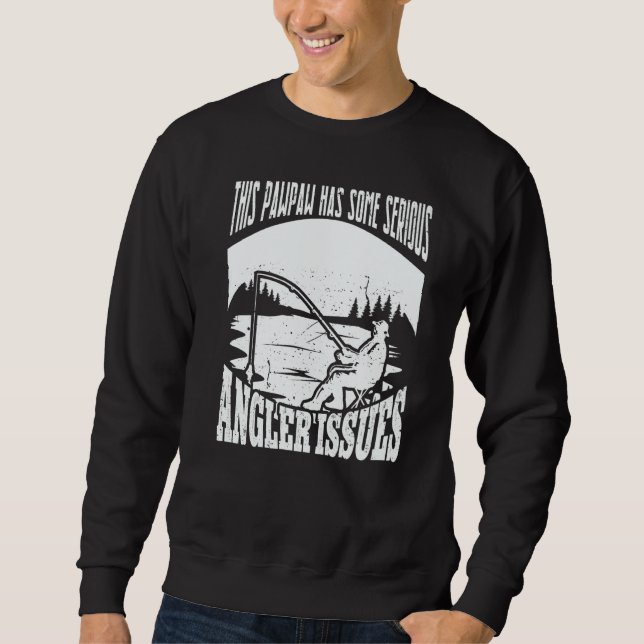 Sweatshirt Mens Angler Pawpaw Angling Fishing Grandpa Fisherm (Devant)