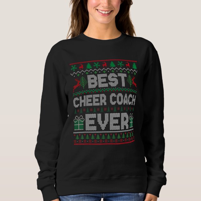 Sweatshirt Mens Best Cheer Coach Ever Christmas Pajamas Match (Devant)
