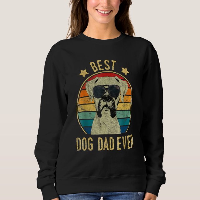 Sweatshirt Mens Best Dog Dad Ever Boxer Fathers Day (Devant)