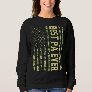 Sweatshirt Mens Best Pa Ever Us Drapeau Américain Grand Père