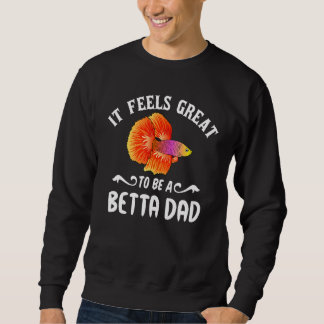 Sweatshirt Mens Betta Poisson Papa Siamese Lutter Poisson Gar