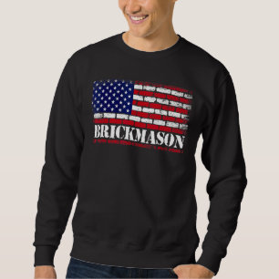 Sweatshirt Mens brique Mason brique maçonnerie de maçonnerie
