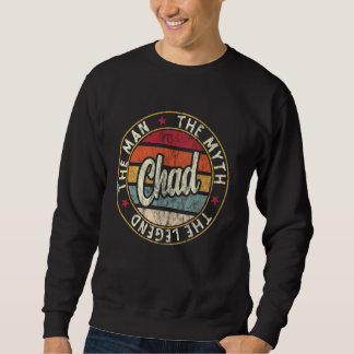 Sweatshirt Mens Chad L'Homme Le Mythe La Légende Prénom C