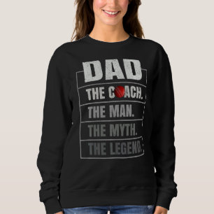 Sweatshirt Mens Coach Cricket Papa Homme Mythe La légende Cri