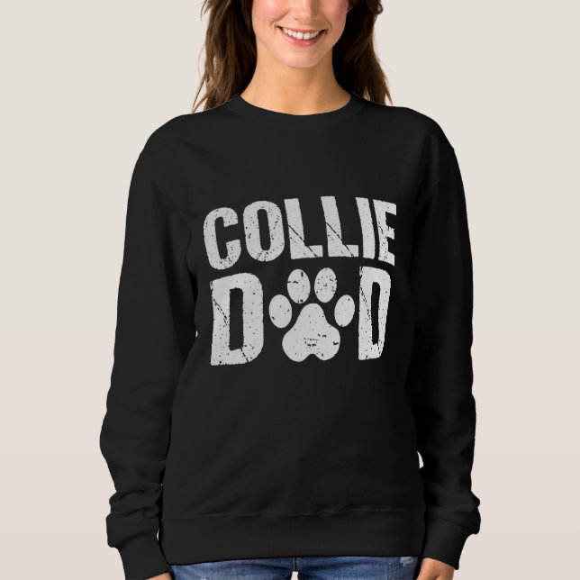 Sweatshirt Mens Collie Dad Border Collie Dog Dad (Devant)