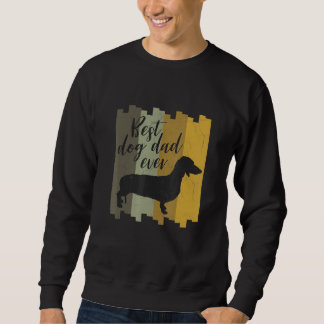 Sweatshirt Mens Dachshund Retro Teckel