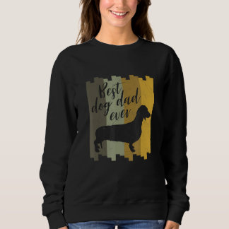 Sweatshirt Mens Dachshund Retro Teckel