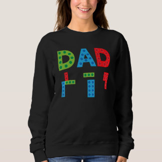 Sweatshirt Mens Dad Master Builder Father Building Blocks Bri