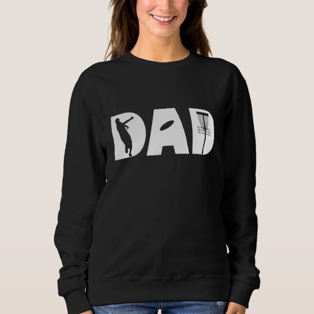 Sweatshirt Mens Disque Golf Papa Sport Frolf Frisbee les anné (Devant)