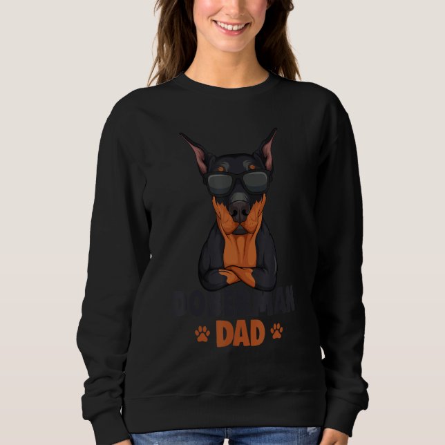 Sweatshirt Mens Doberman Dobie Dad Dog (Devant)
