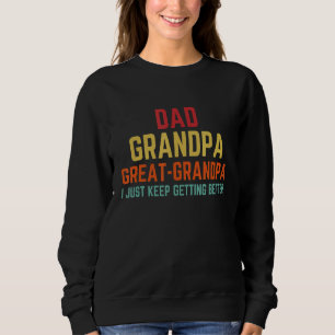 Sweatshirt Mens Fête des pères De Grand-Enfants Papa Grand-Pè