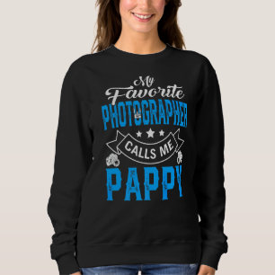 Sweatshirt Mens Fête des pères Mon photographe favori appelle