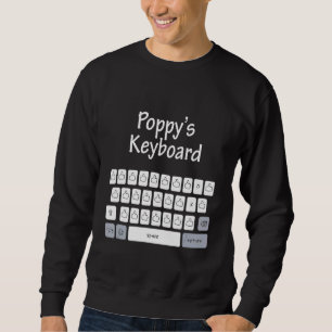 Sweatshirt Mens for Fête des pères Poppy's Keyboard Family