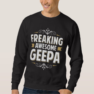 Sweatshirt Mens Fraîche Géepa Awesome Pour Papa Grand-Papa Su
