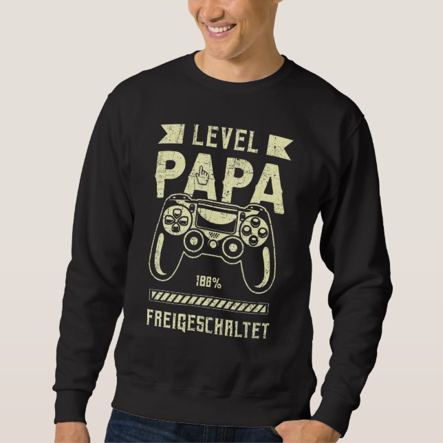 Sweatshirt Mens German Fresh dad Level dad Game controller 1 (Devant)
