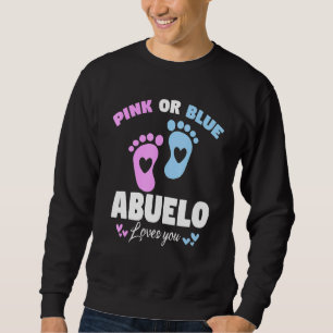 Sweatshirt Mens Grand-pa Rose Ou Bleu Abuelo Vous Aime