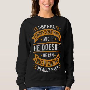 Sweatshirt Mens Grand-Père Sait Tout Ce Que Grand-Père Pères