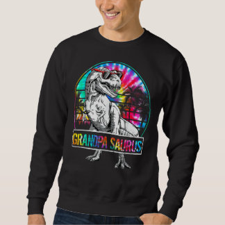 Sweatshirt Mens Grandpasaurus Dinosaur Papa Saurus Thé d'été