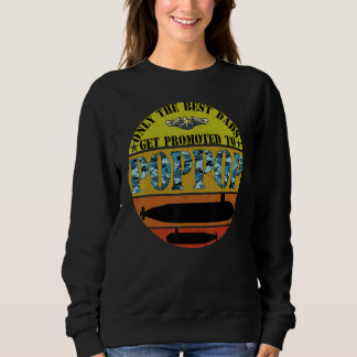 Sweatshirt Mens Grumpy Vieux Vétéran Meilleurs Pères Promu À 