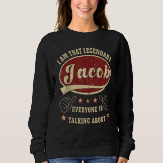 Sweatshirt Mens Jacob Je Suis Ce Jacob Légendaire