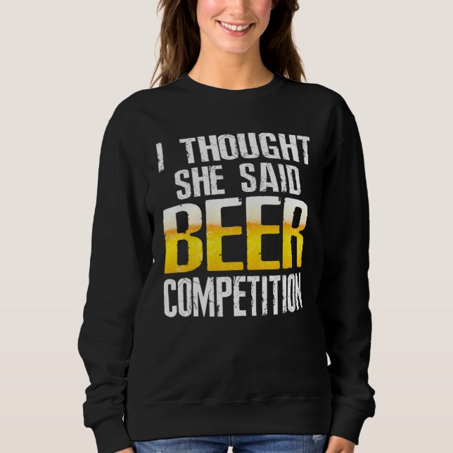 Sweatshirt Mens Je Pensais Qu'Elle A Dit Cool De Concours De  (Devant)