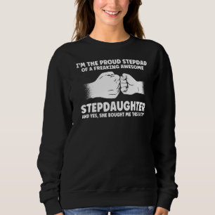Sweatshirt Mens Je suis le Fier Stepdad de Stepgirl Stepfat