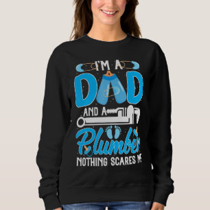 Sweatshirt Mens Je Suis Un Papa Et Un Plomber Rien Ne Me Fait