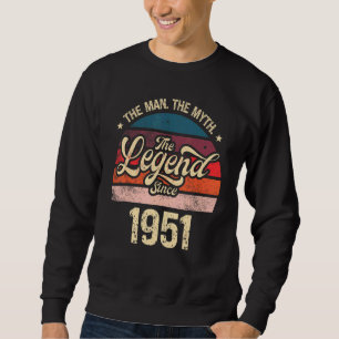 Sweatshirt Mens L'Homme Le Mythe La Légende Depuis 1951 Anniv