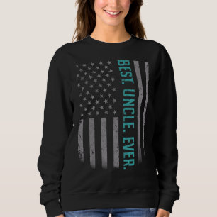 Sweatshirt Mens Meilleur Oncle Jamais Nous Drapeau Américain 