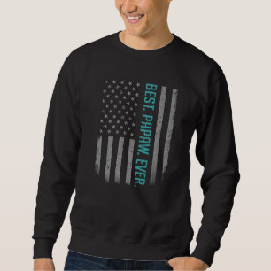 Sweatshirt Mens Meilleur Papaw Jamais Us Drapeau Américain Pè