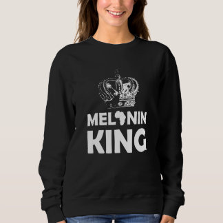 Sweatshirt Mens Melanin King Vêtements Africains Américains H